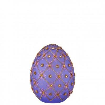 UOVO h 15cm DECORATO CON LED