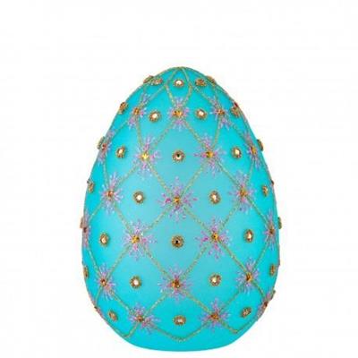 UOVO h 20cm DECORATO CON LED