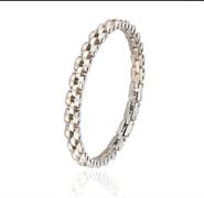 BRACCIALE ACCIAIO BICOLOR RAME MAGLIA ROLEX