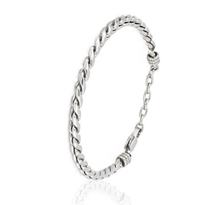 BRACCIALE ACCIAIO GRUMETTA TONDA