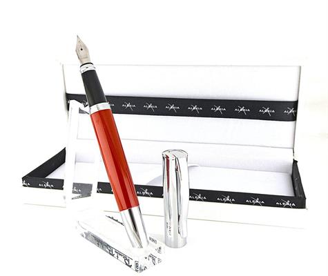 PENNA STILO ROSSA E CROMO