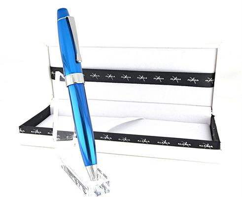 PENNA BIRO ALLUMINIO BLU
