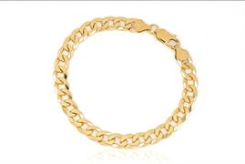 BRACCIALE GRUMETTA cm2X20 gr14.5 IN ARGENTO DORATO