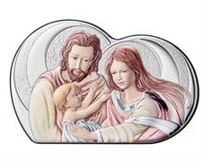 SACRA FAMIGLIA 26X17 CUORE COLORATA