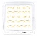 ORECCHINI NASO CERCHI D 10mm 20 PZ DORATI ARG 925