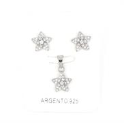 PARURE STELLA 8mm RODIATA ZIRCONI BIANCHI