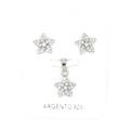 PARURE STELLA 8mm RODIATA ZIRCONI BIANCHI