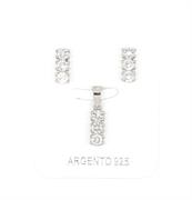 PARURE TRILOGY 3mm RODIATA ZIRCONI BIANCHI