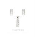 PARURE TRILOGY 3mm RODIATA ZIRCONI BIANCHI