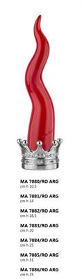 CORNO ROSSO H 14 CORONA ARGENTO
