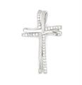 CIONDOLO CROCE cm 2.5X1.5 IN ARGENTO 925
