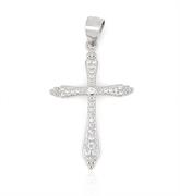 CIONDOLO CROCE cm 2.5X1.5 IN ARGENTO 925