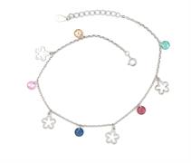 CAVIGLIERA FIORI E PIETRE COLORATE ARG 925
