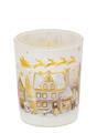 BICCHIERE CON CANDELA PROFUMATA 70gr - PAESAGGIO BIANCO